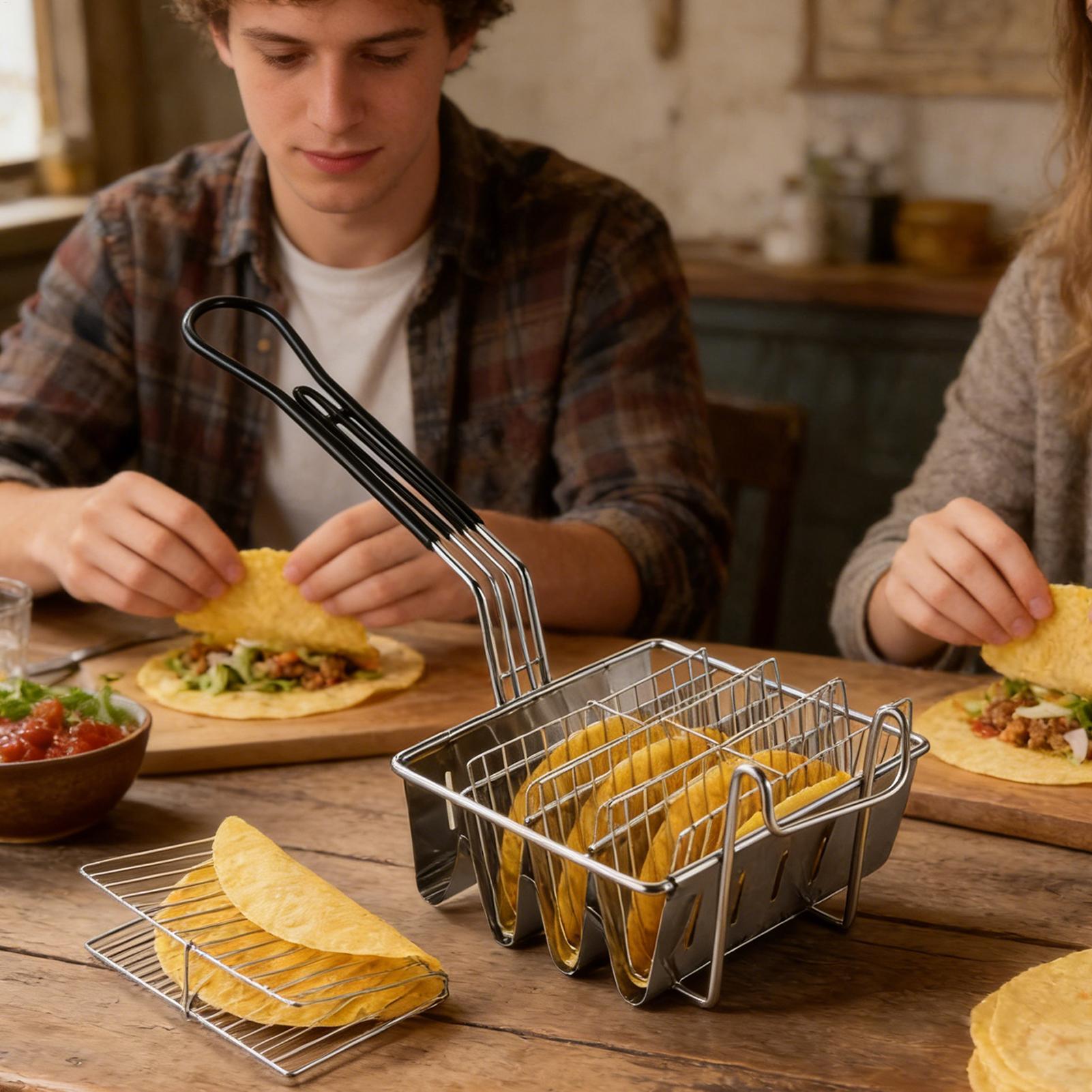 Корзина для жарки тако на 4 по – обзор и цена Home Cooking Restaurants