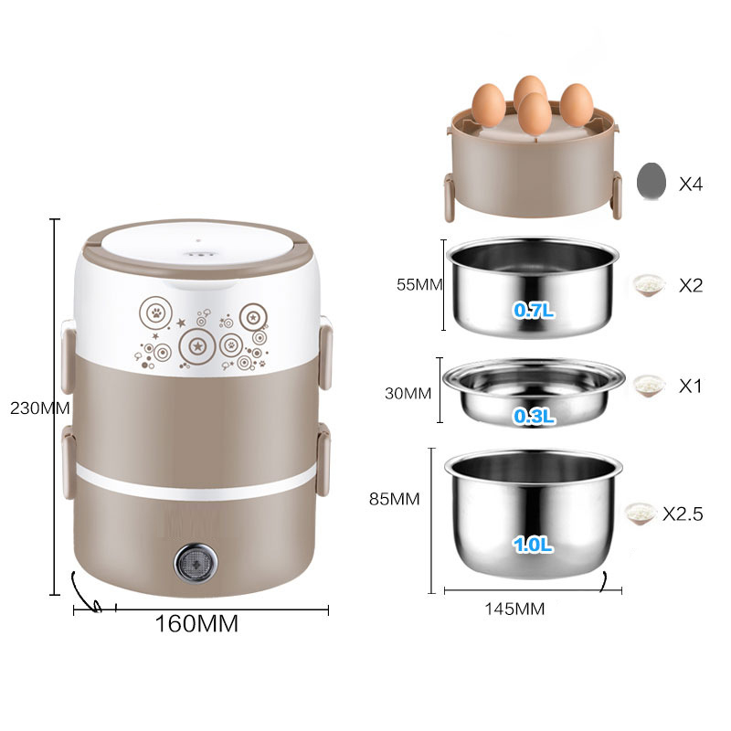 Ланч-бокс с электрическим подо – обзор и цена Home Cooking Heater